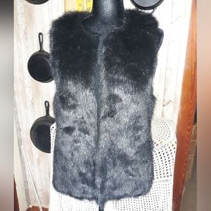 Faux fur ladies vest